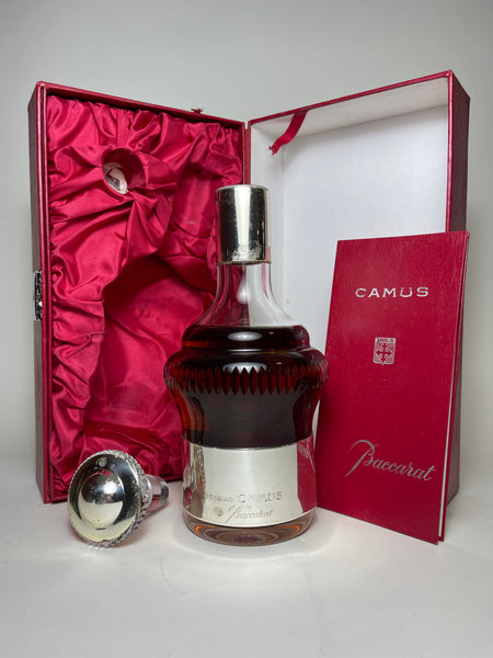 Camus Hors d'Age Cognac in a Baccarat Crystal Deacnter - Bottled