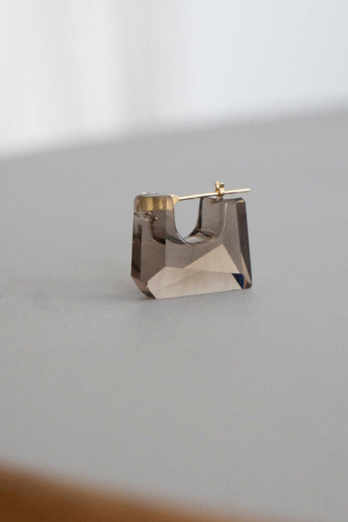 MONAKA jewellery Smoky quartz rock pierce モナカジュエリー