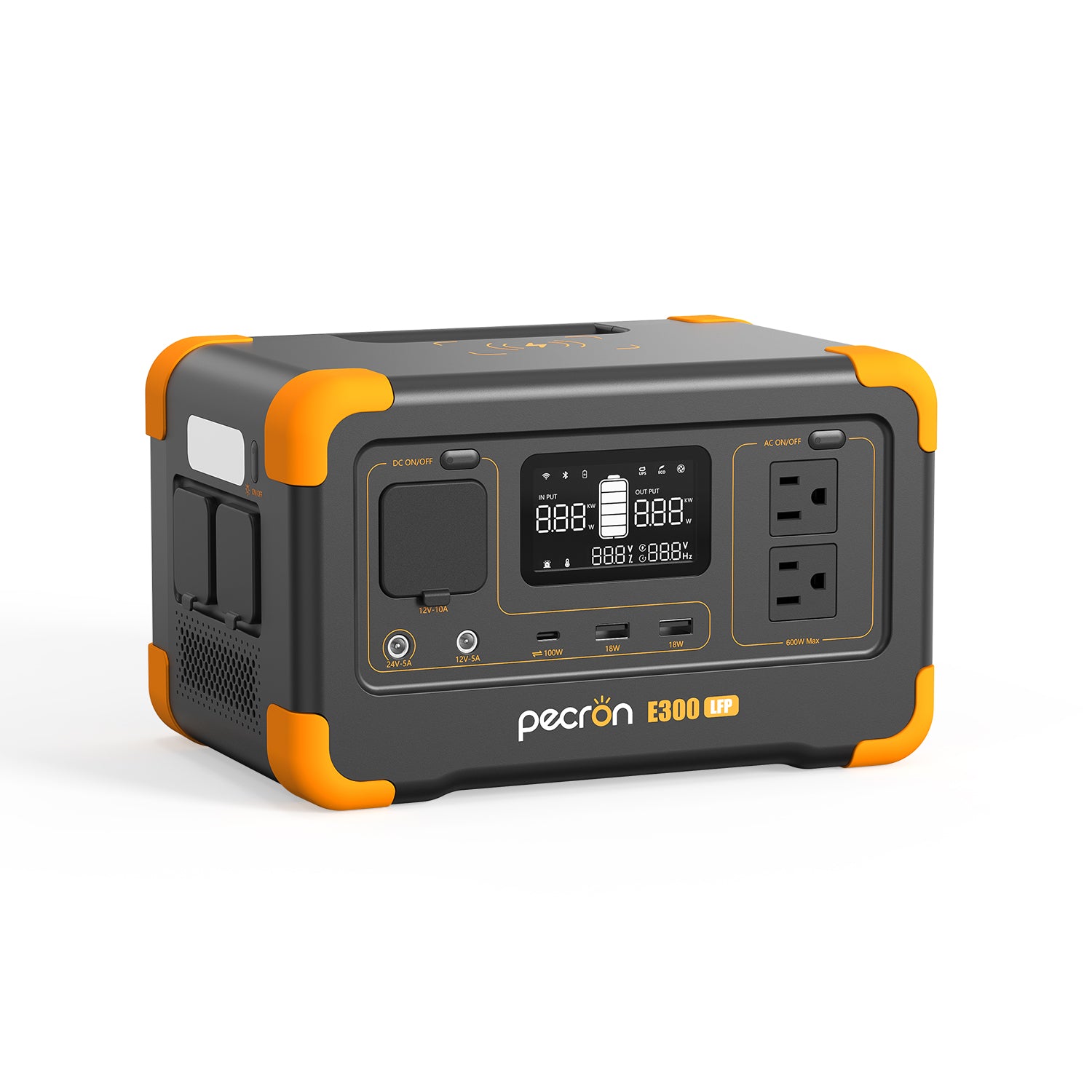 PECRON E300LFPポータブル電源｜288Wh・600W｜リン酸鉄リチウム｜最強
