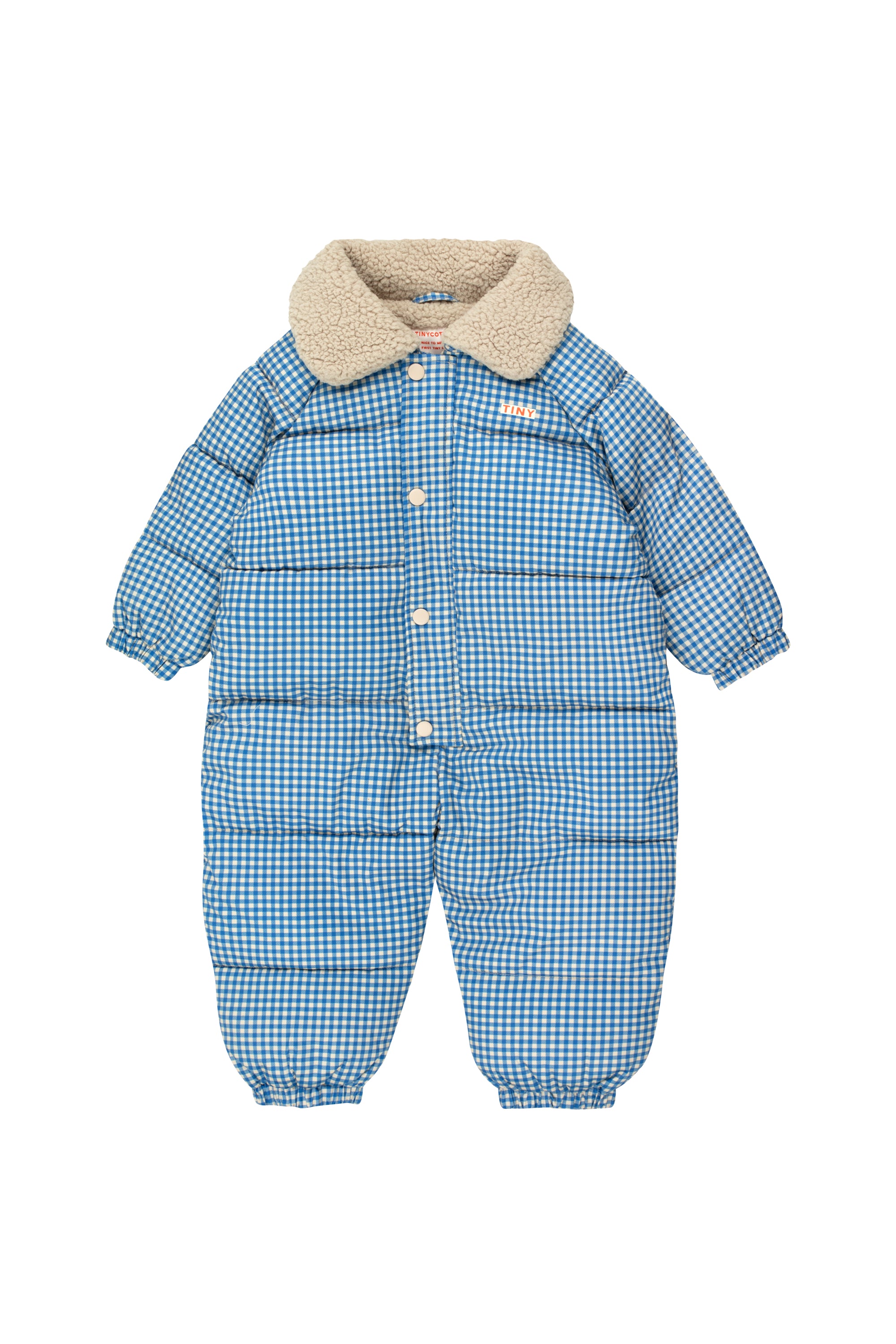 Vichy padded overall – Red Orka
