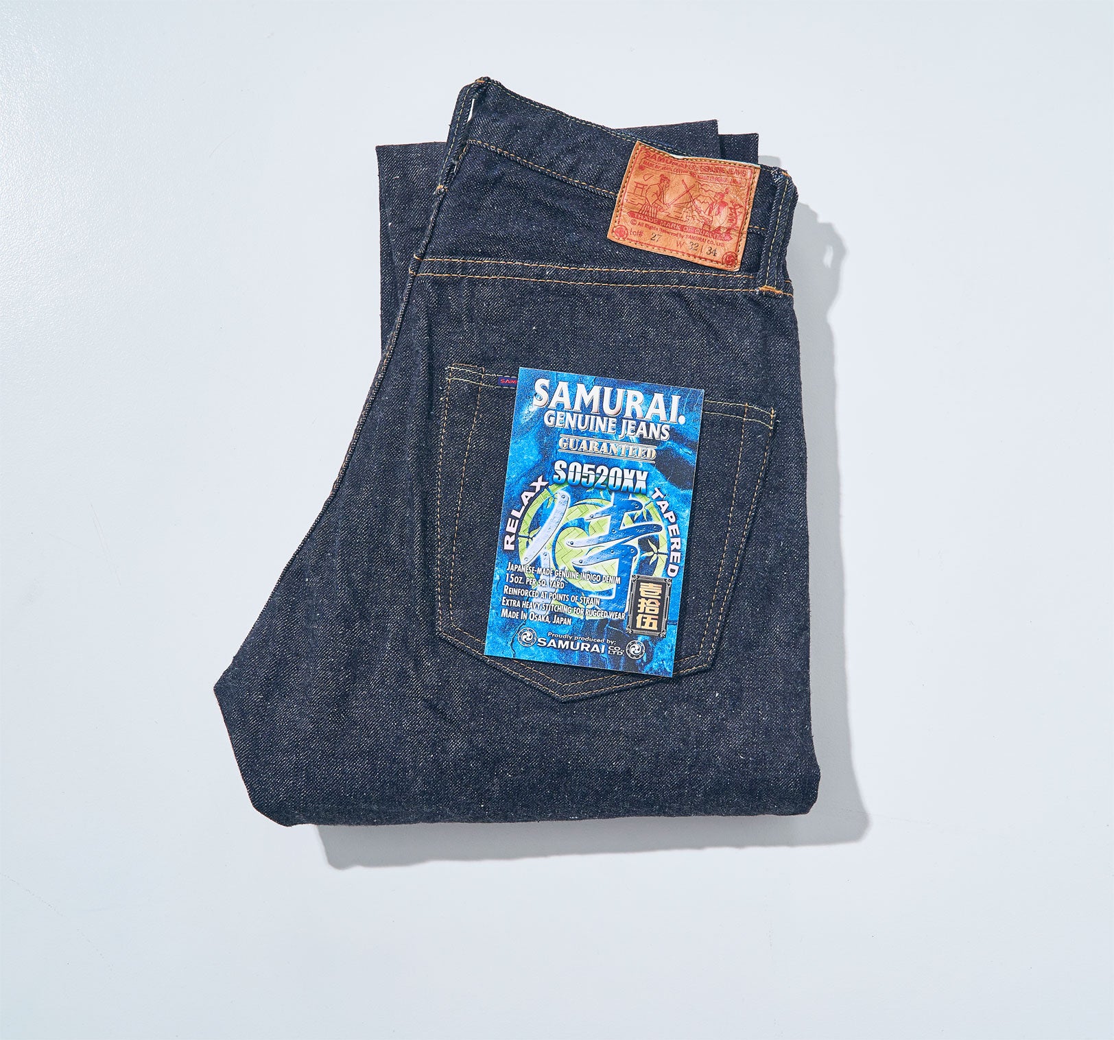 S0520XX 15oz RELAX TAPERED JEANS MID-HIGH RISE – SAMURAI JEANS