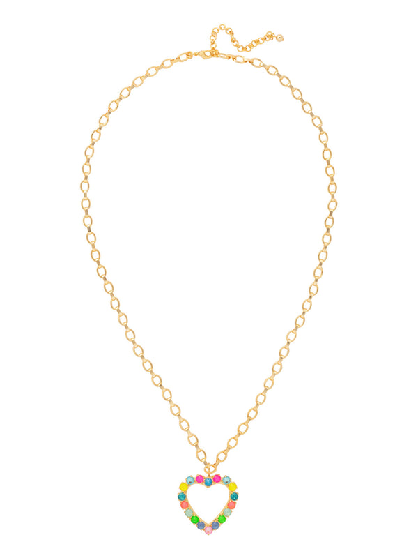 Crystal Heart Long Pendant Necklace - NFZ13BGCCA - Sorrelli