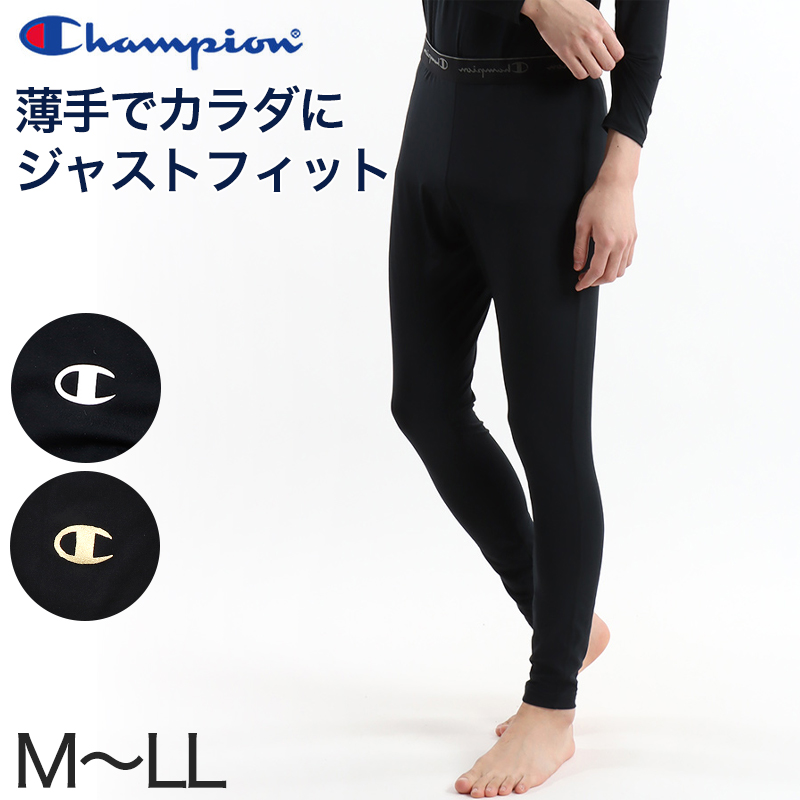 Champion メンズ ロングスパッツ 10分丈 レギンス スポーツ タイツ 速