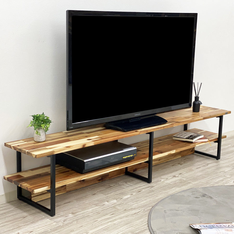 アカシア 無垢材 テレビボード 幅180cm 1cm単位でサイズオーダー可能