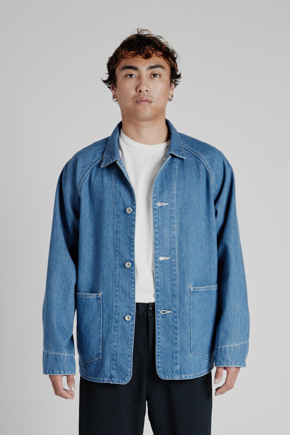 Nanamica Denim Jacket - Indigo Bleach | Wallace Mercantile Shop