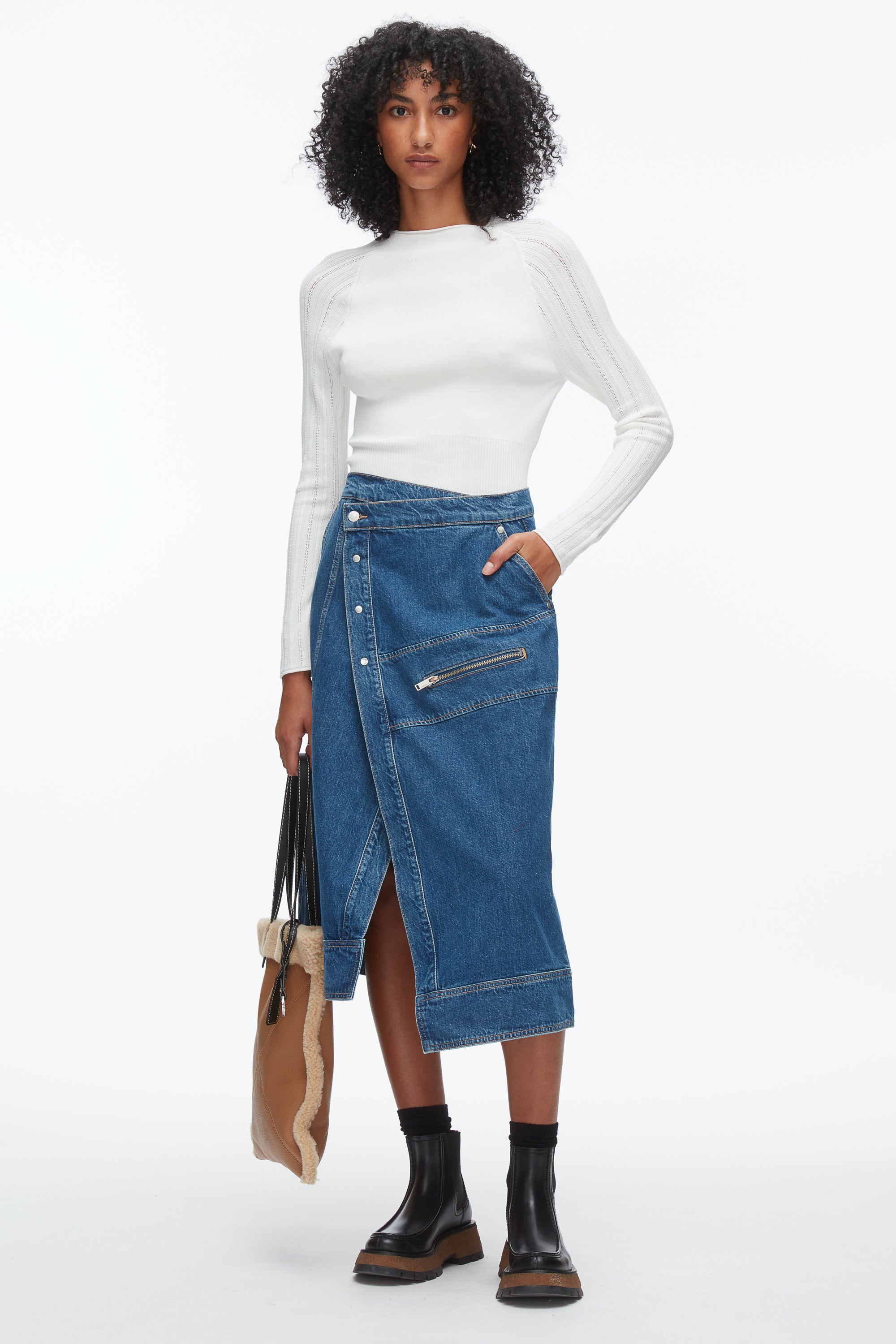 Denim Wrap Skirt – 3.1 Phillip Lim