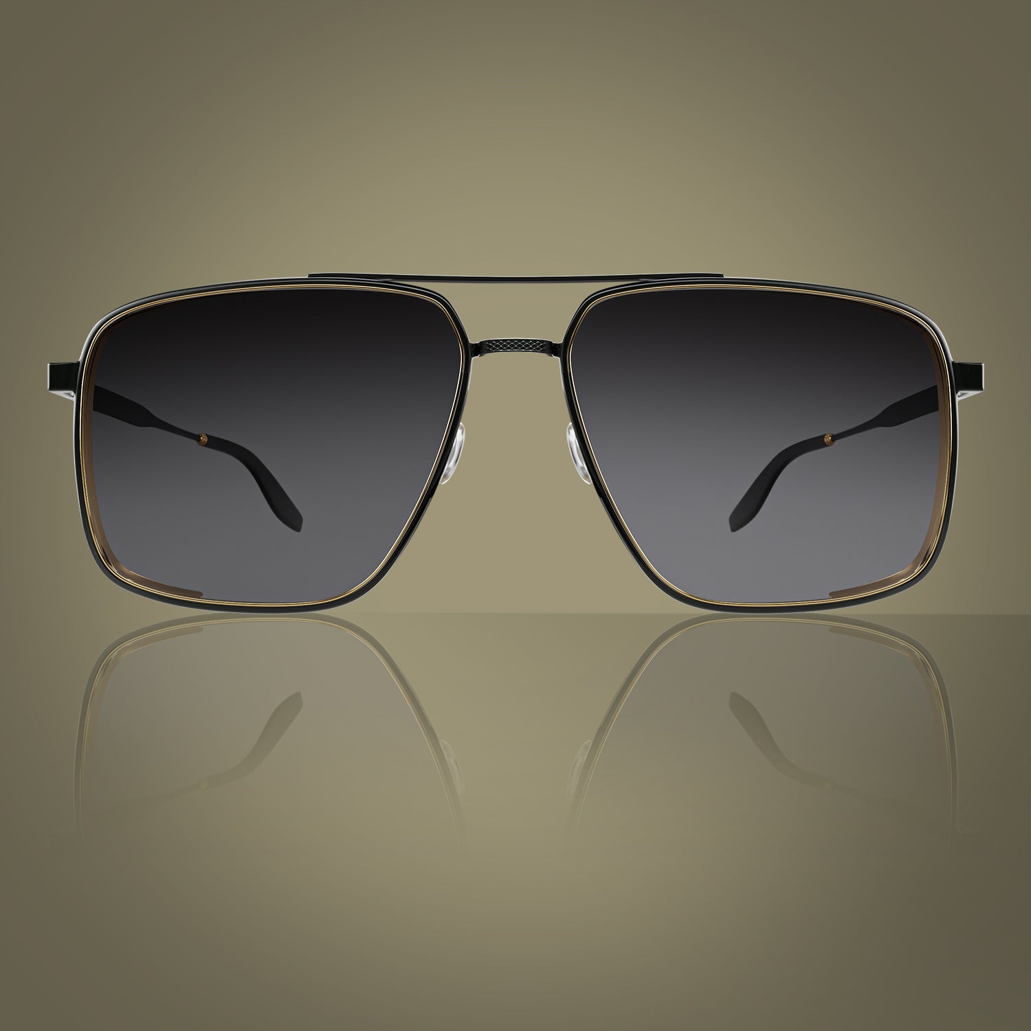 James Bond Scaramanga Sunglasses Black/Gold Barton Perreira | 007Store