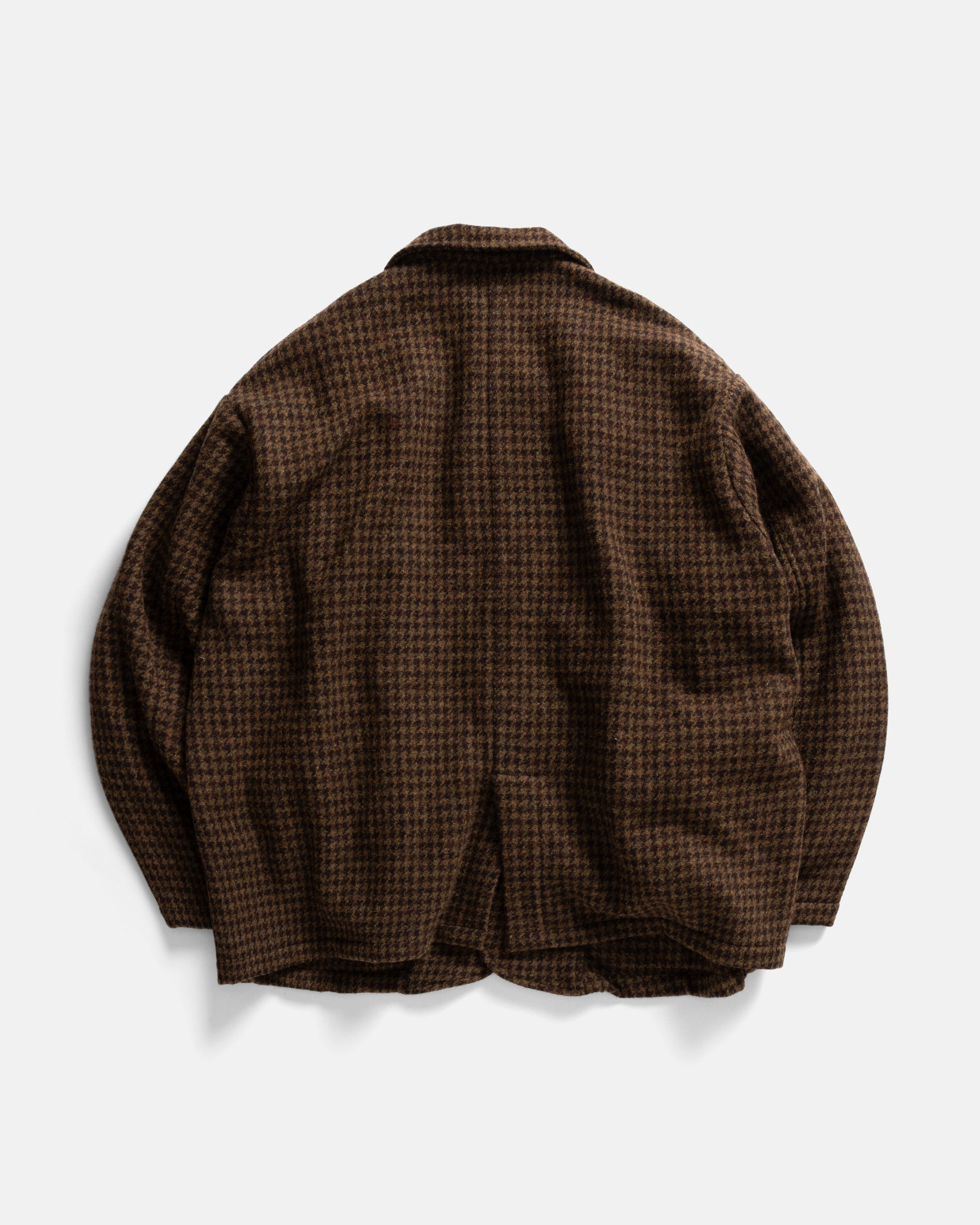 ASHEVILLE OVERSIZED BLAZER - OLIVE / FONDENTE BROWN WOOLEN
