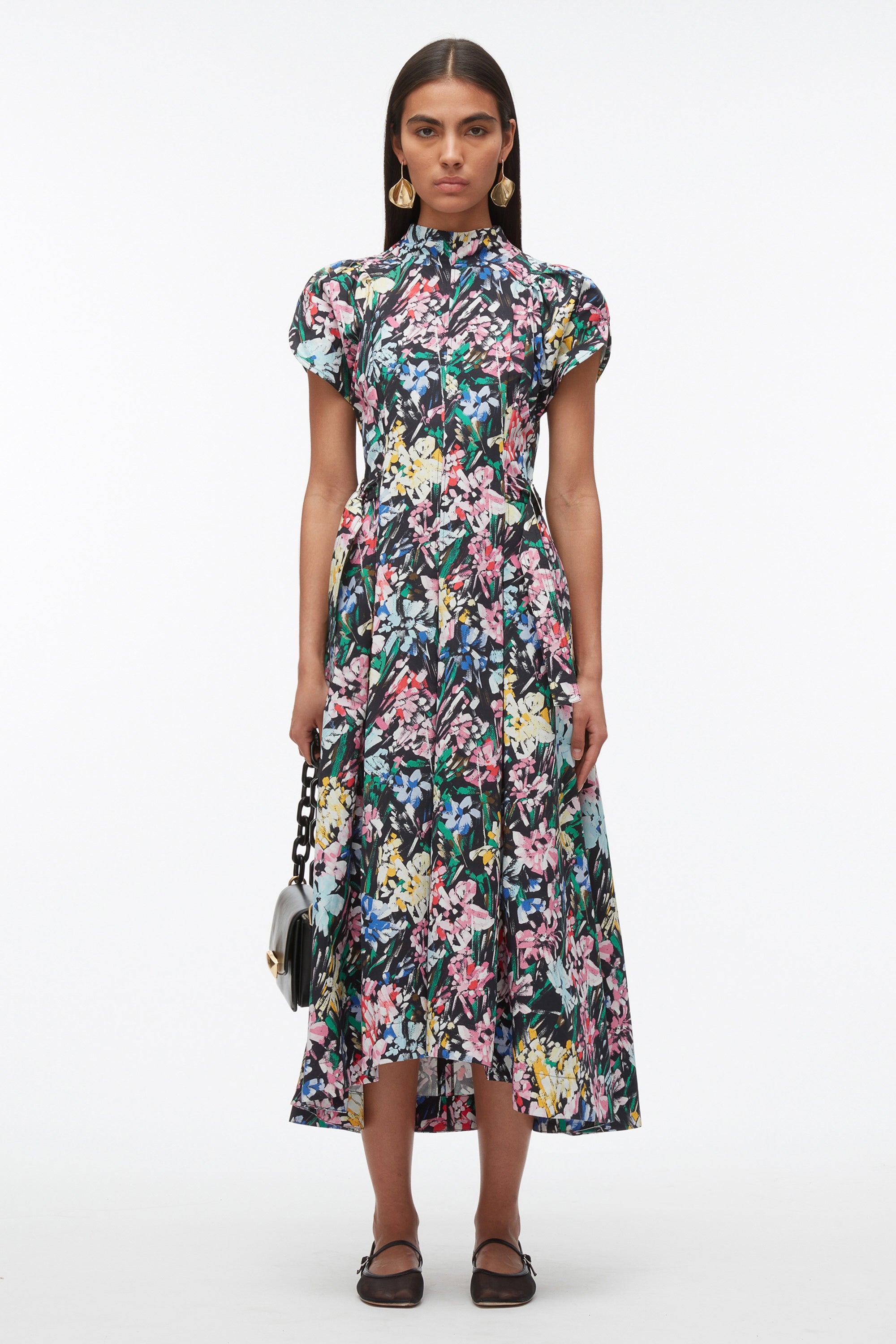 Flowerworks Puff Sleeve Flare Dress – 3.1 Phillip Lim
