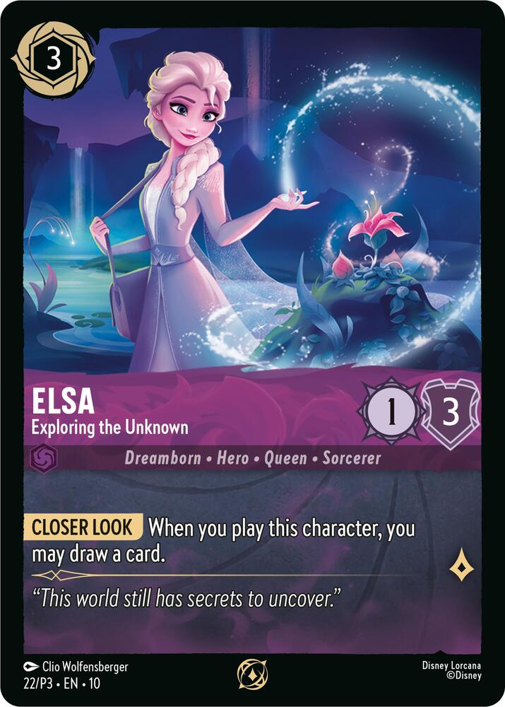 エルサ コレクションピン LORCANA Elsa - Exploring the Unknown