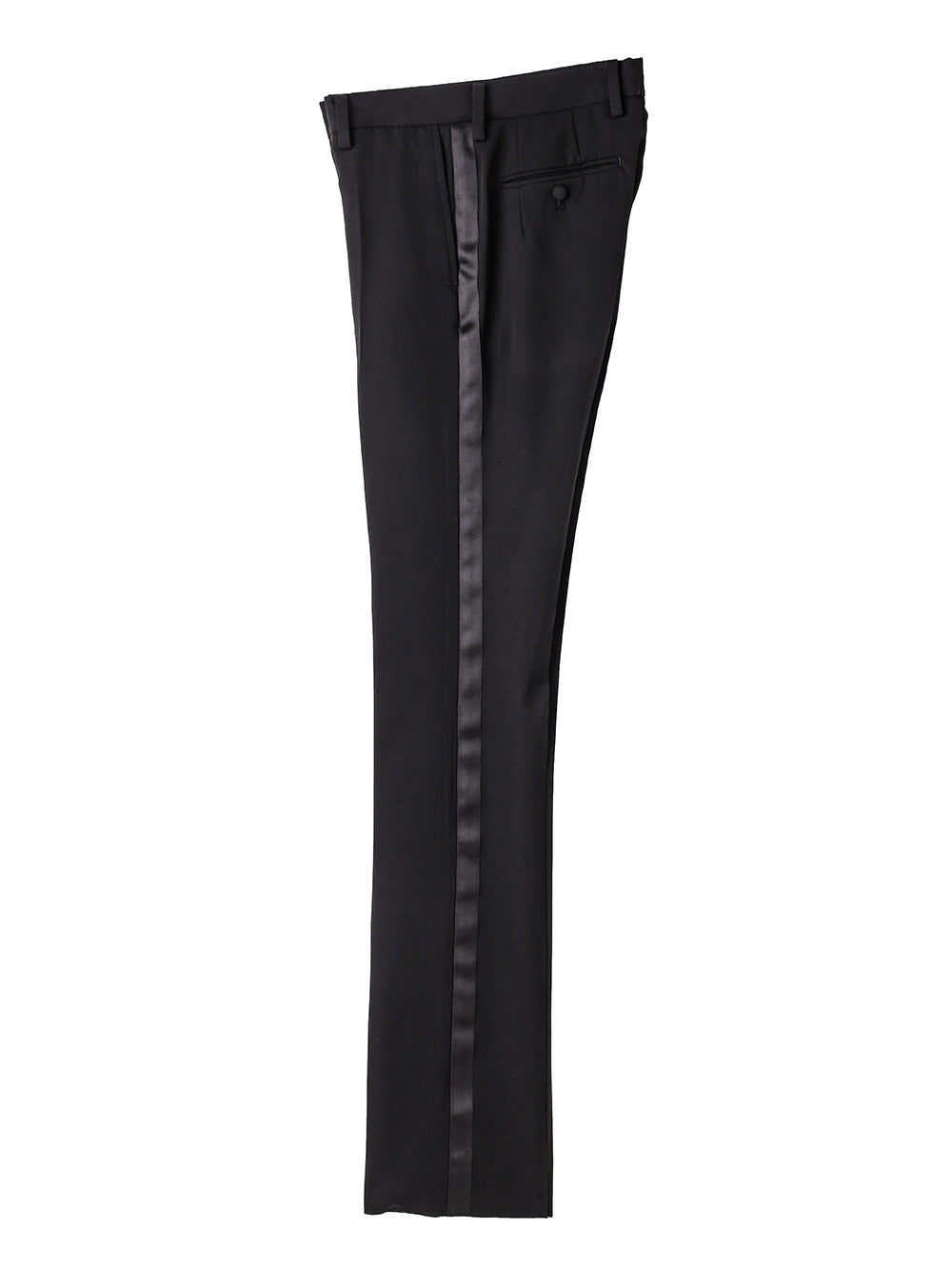 sp.0001AW25-black プレーンフロントスラックス The Black-and-White