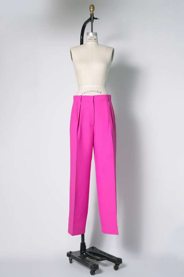 Valentino fuchsia wool silk pants - The AP Archive