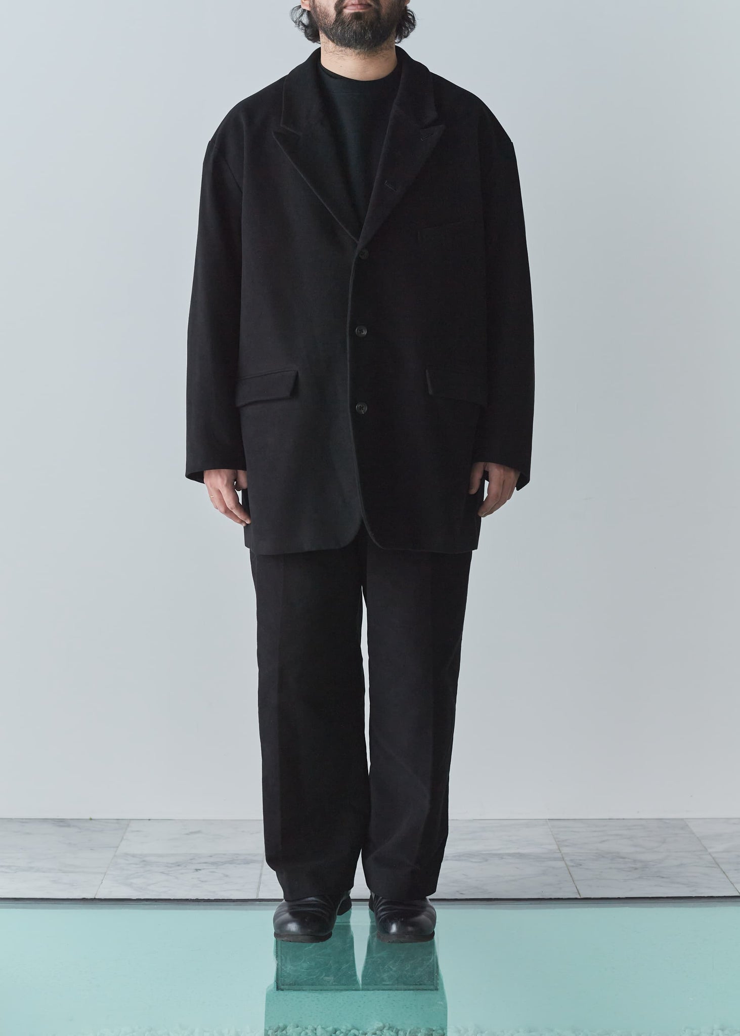 MOLESKIN LONG TAILORED JACKET – THE DAY
