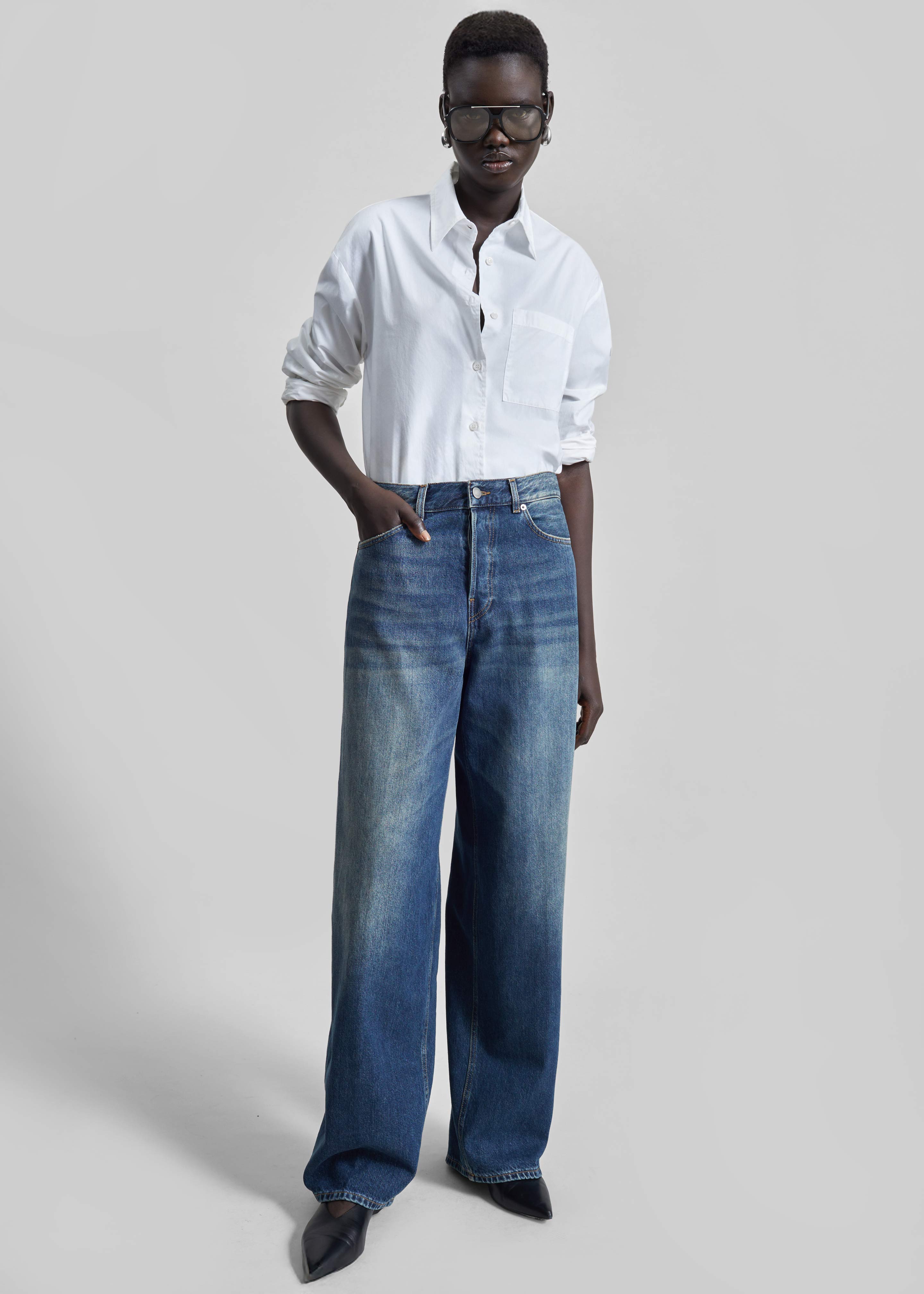 Haikure Bethany Pants - Intense Blue – The Frankie Shop