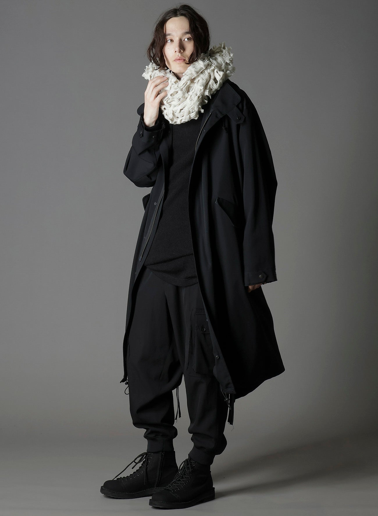 WOOL DOBBY SCARF – THE SHOP YOHJI YAMAMOTO