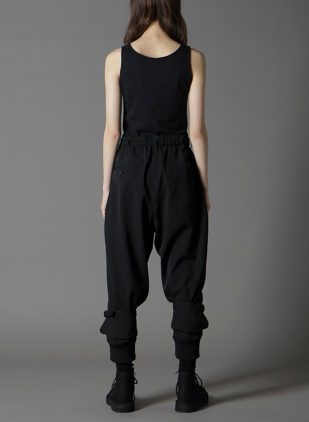 W/GABARDINE DOUBLE HEM RIB PANTS – THE SHOP YOHJI YAMAMOTO