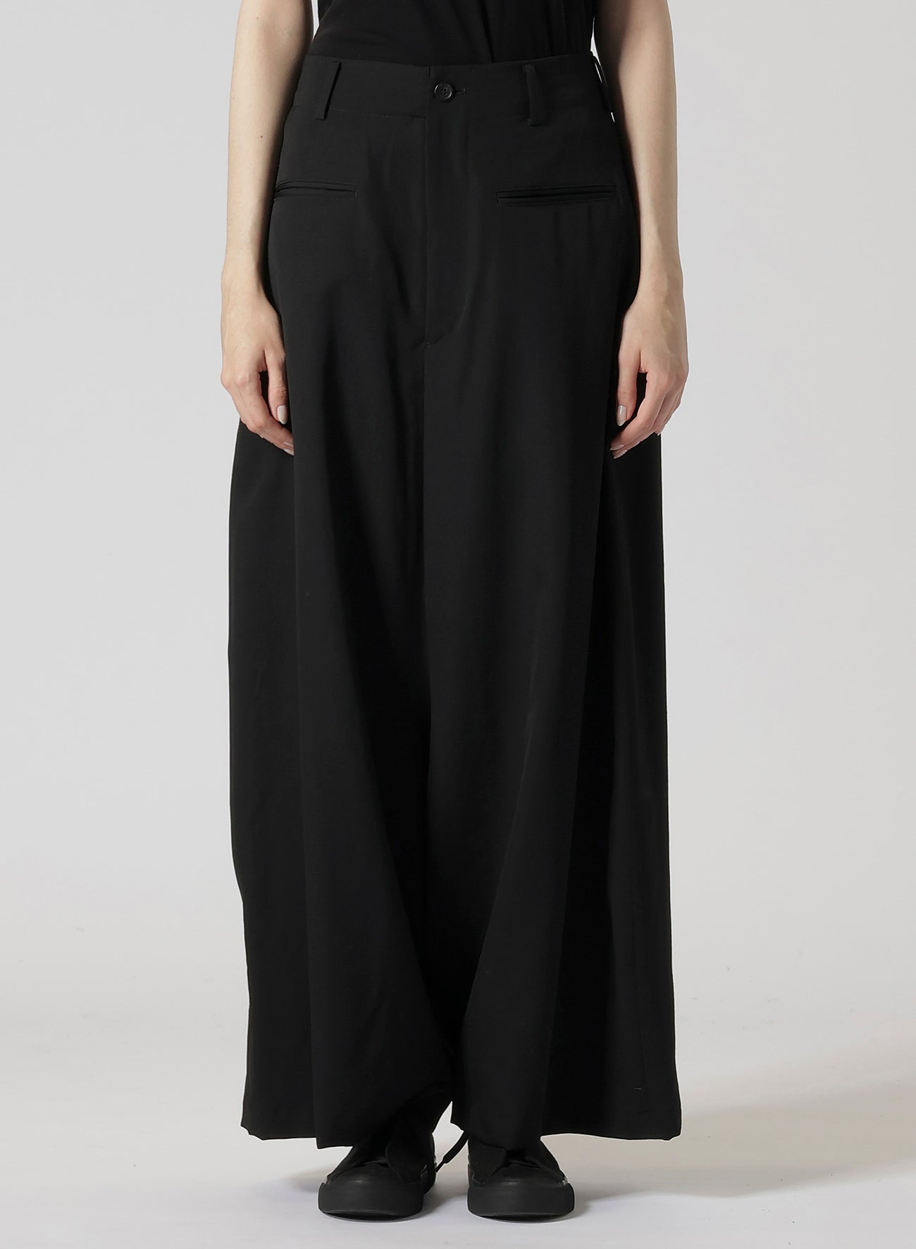 GABARDINE R-BACKSIDE FLARE WIDE PANTS – THE SHOP YOHJI YAMAMOTO