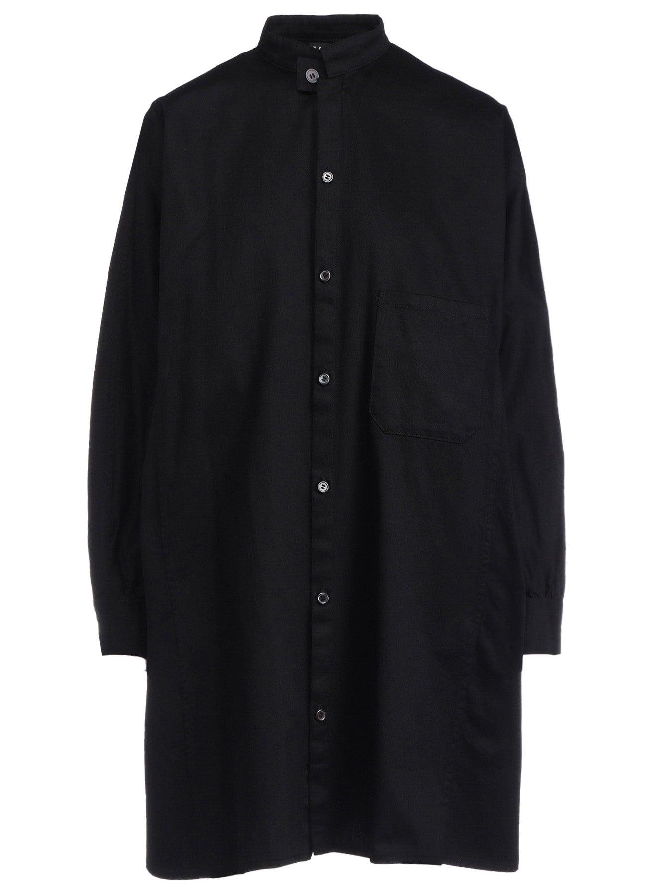 Y's BORN PRODUCT] COTTON TWILL DEFORMED SLEEVE SHIRT – THE SHOP