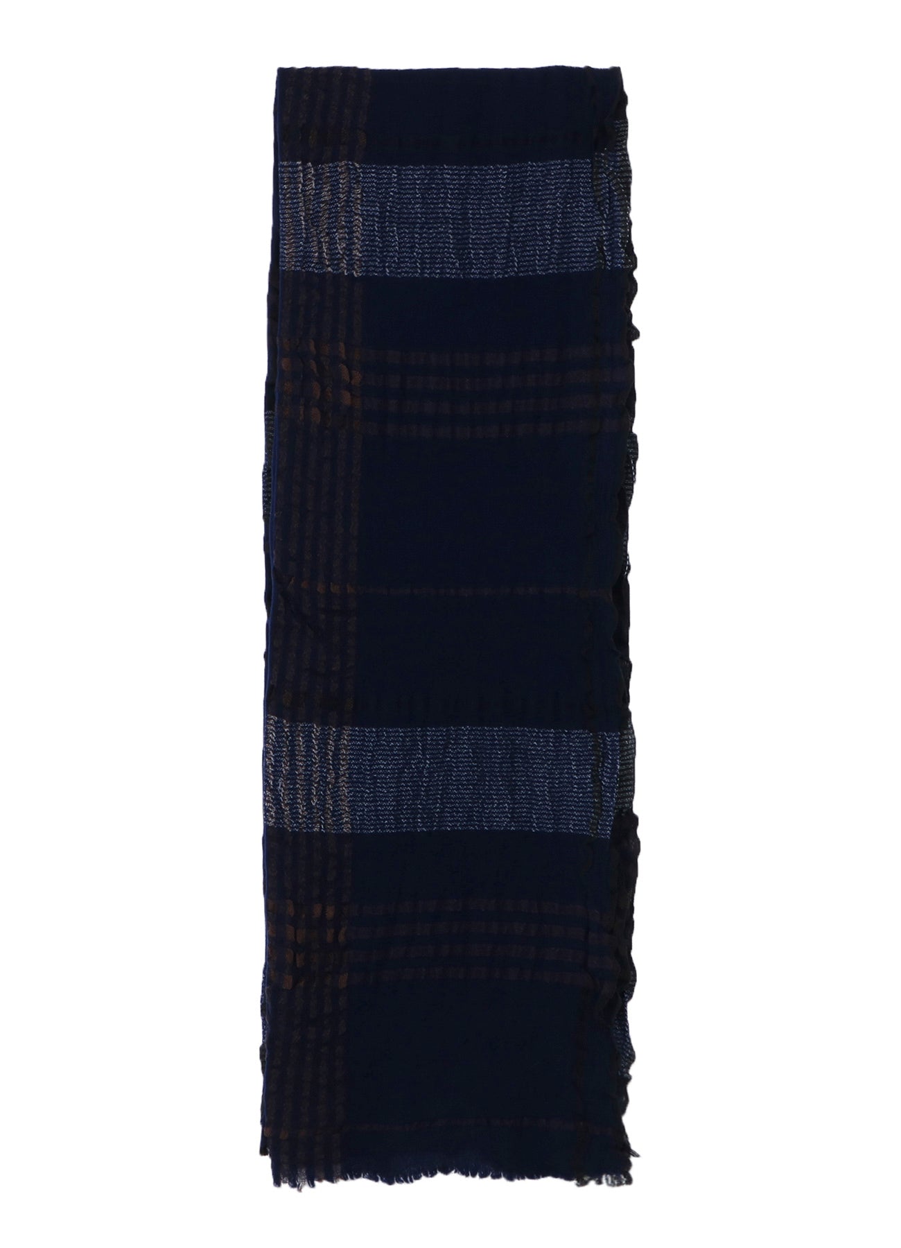 W PLAID FRILL SCARF – THE SHOP YOHJI YAMAMOTO
