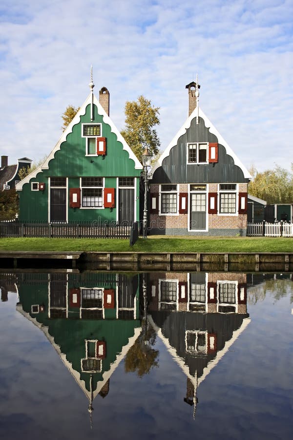 Old dutch houses stock image. Image of architecture, late - 3430251