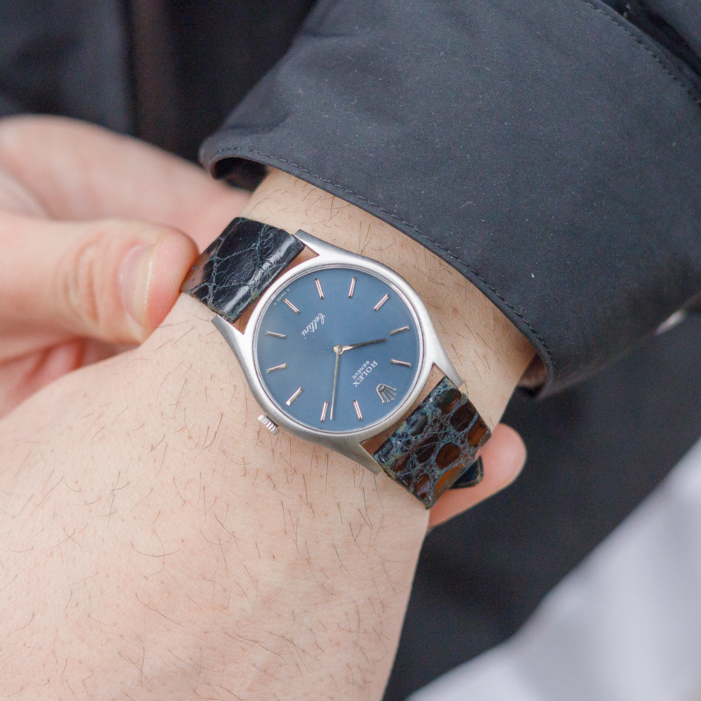 ROLEX Cellini Ref.3804 6233 Blue Sigma Dial – TIMEANAGRAM