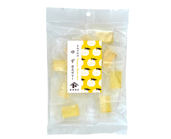 とみざわの寒天ゼリー ゆず / 130g | 和菓子材料,寒天,かんてんゼリー