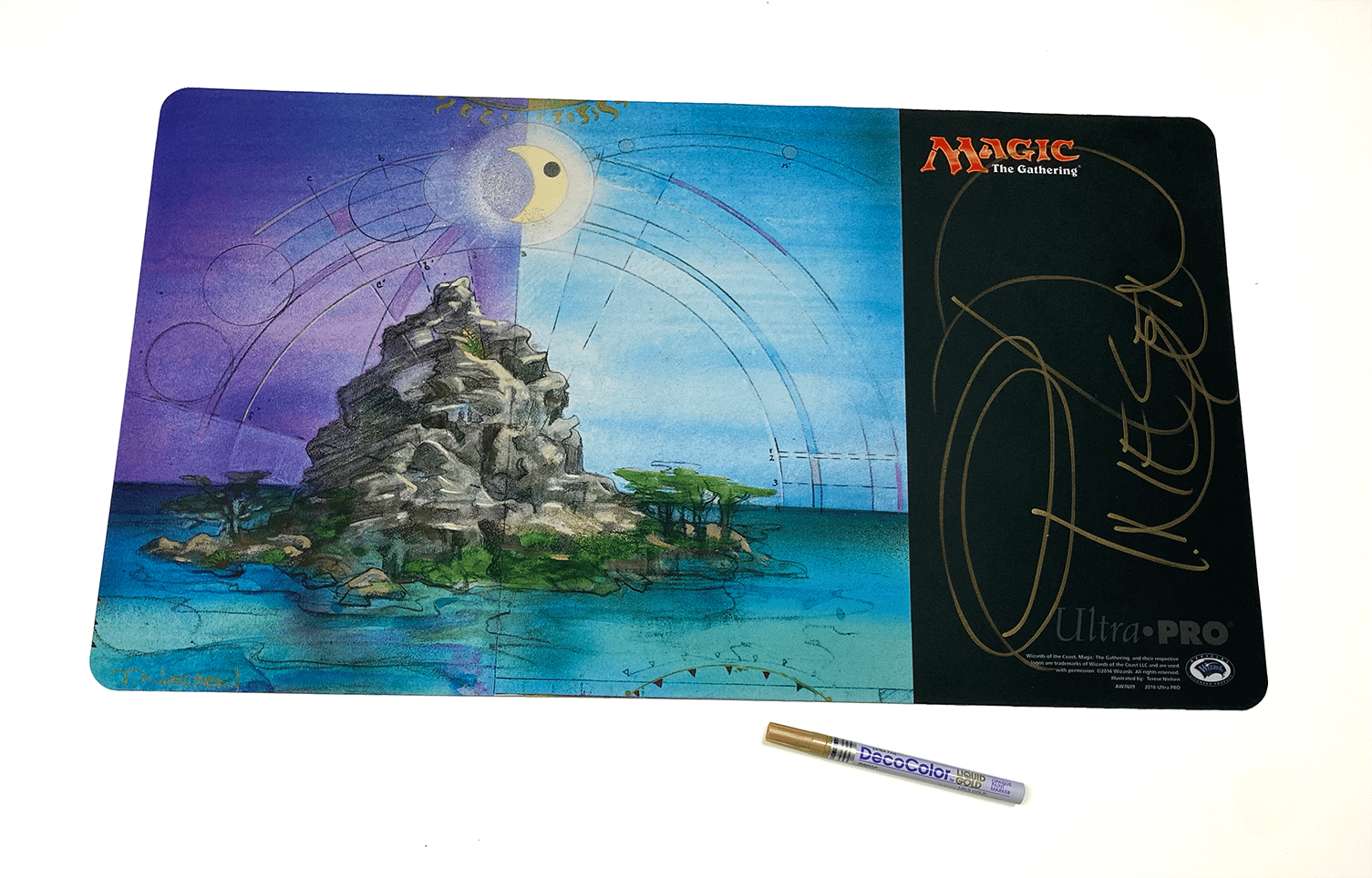 Terese Nielsen Guru Mountain 山 プレイマット Guru Plains