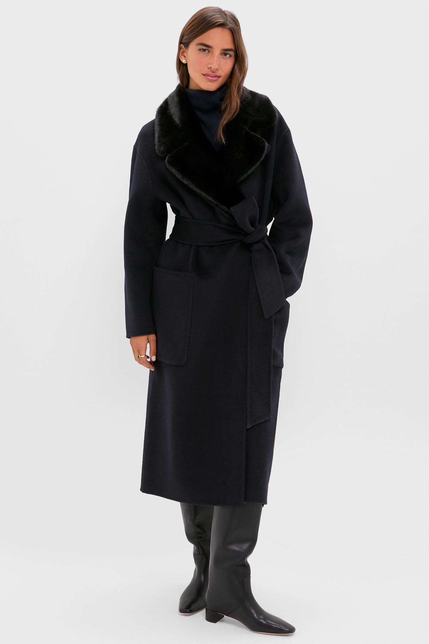 Navy Wool Trinity Coat | Tuckernuck