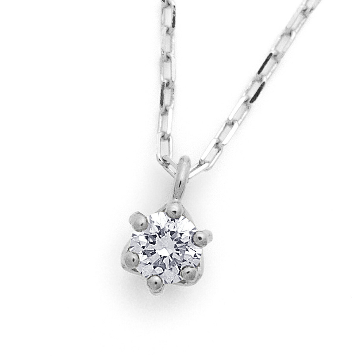 楽天市場】天然 一粒 ダイヤ 0.1ct ネックレス K18 K10 ゴールド各色