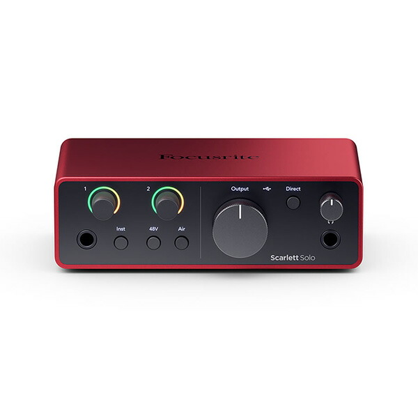 楽天市場】Focusrite オーディオ インターフェイス Scarlett Solo 4th