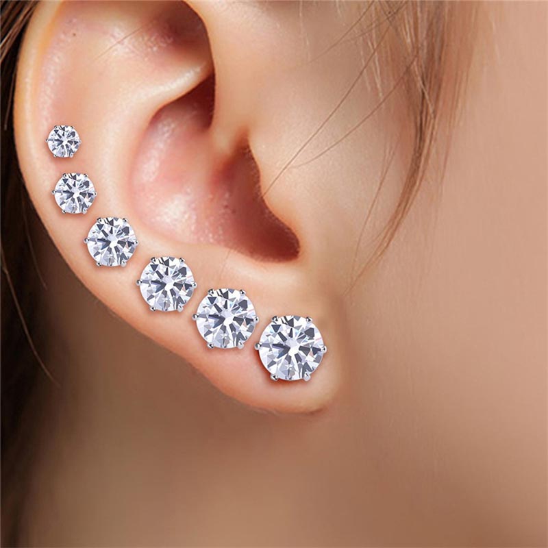 楽天市場】クリスタルジュエルピアス 7mm クリスタル 1個販売