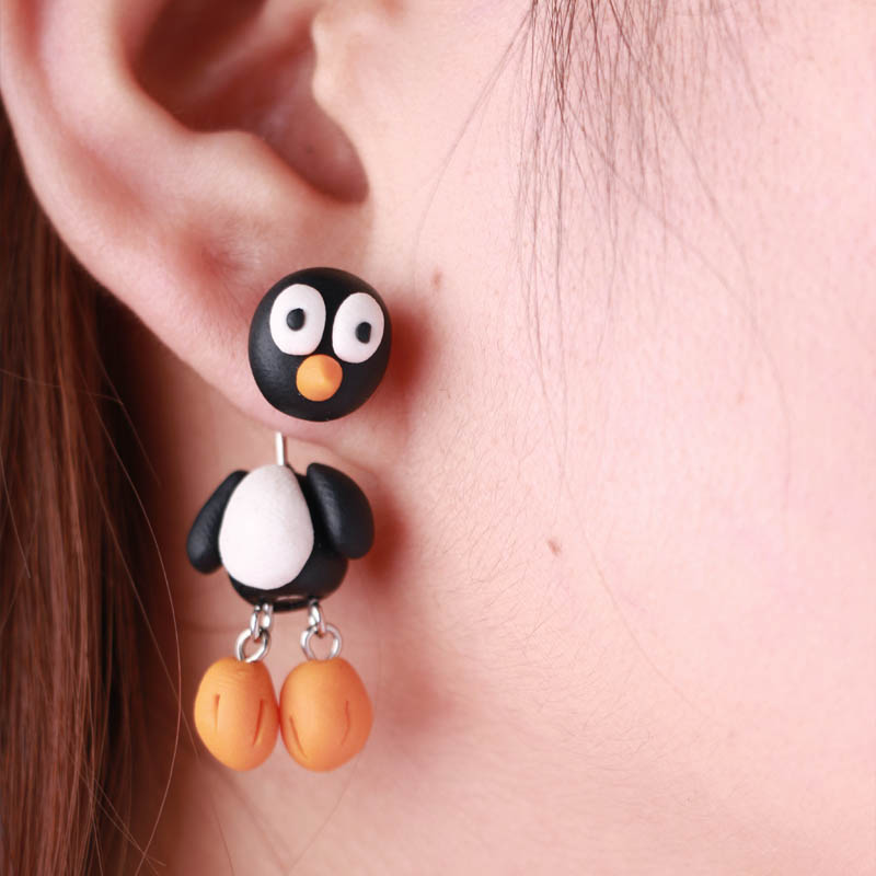 楽天市場】フィギアピアス（ペンギン）/1個販売 ペンギン バック