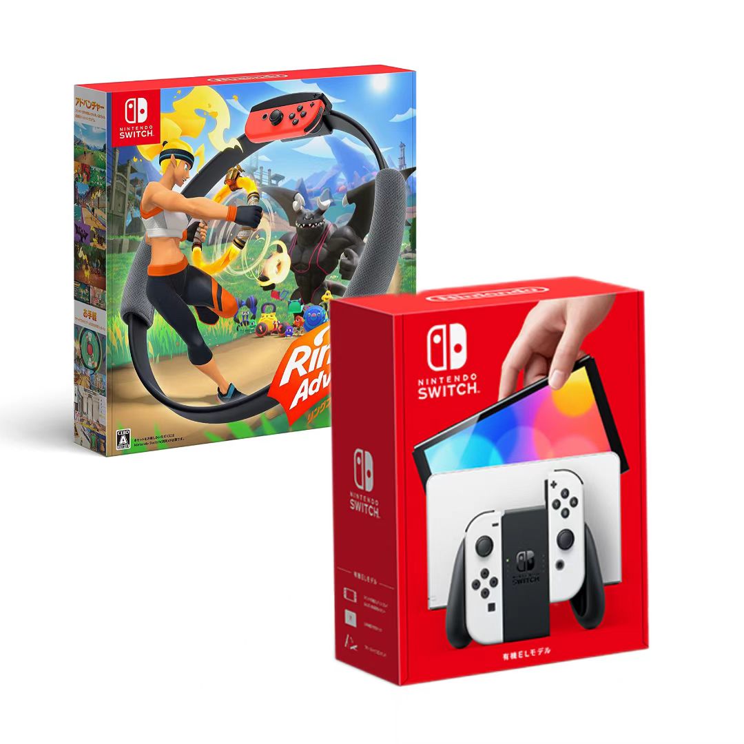 楽天市場】☆2点セット☆Nintendo Switch 有機EL ホワイト +リング
