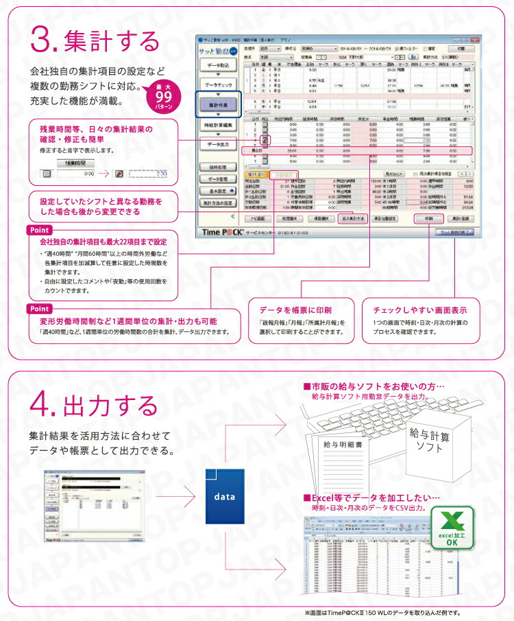 楽天市場】タイムレコーダー アマノ タイムパック 3本体のみ パソコン