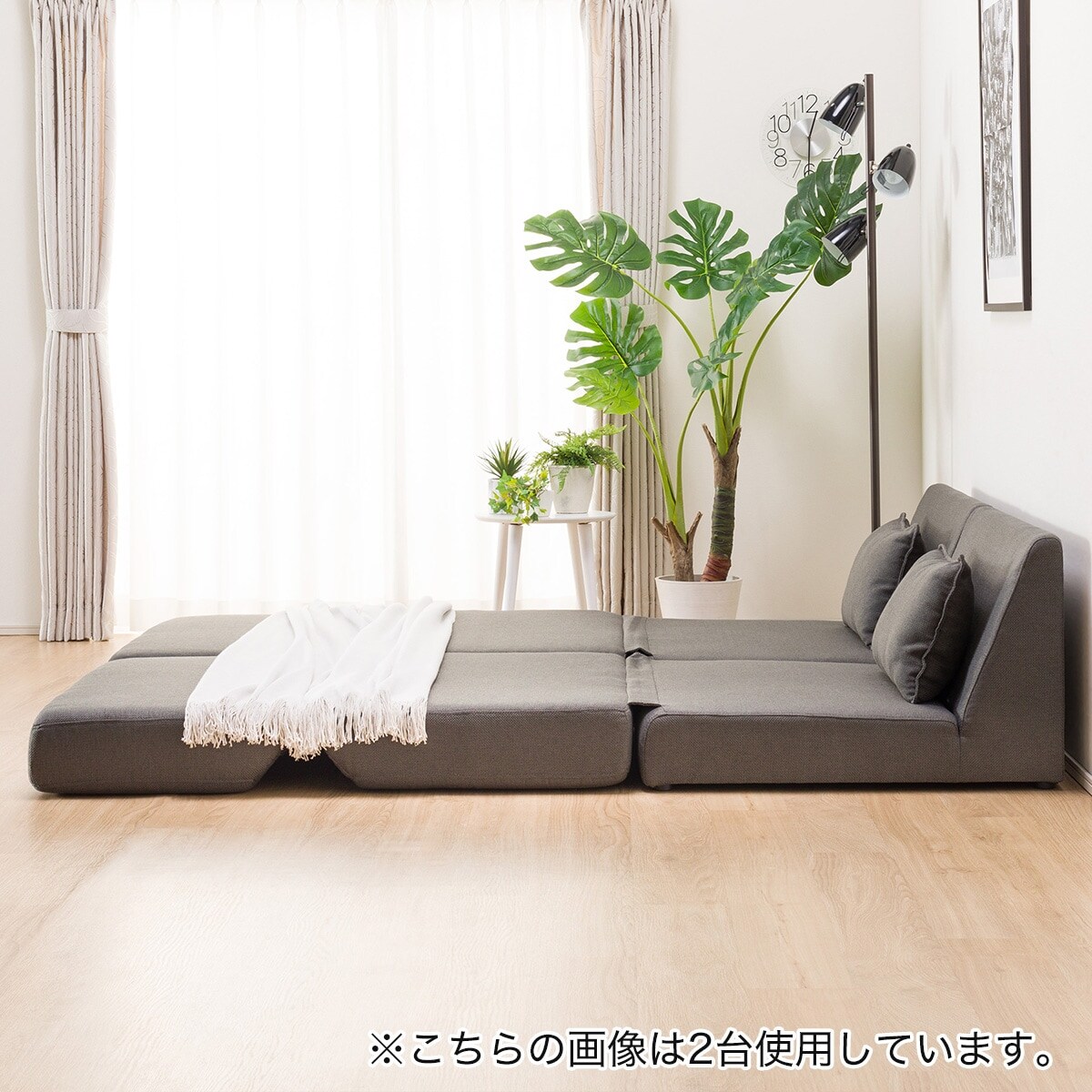 楽天市場】コンパクトな 一人掛け ソファベッド (パーシー GY) 1人用 1