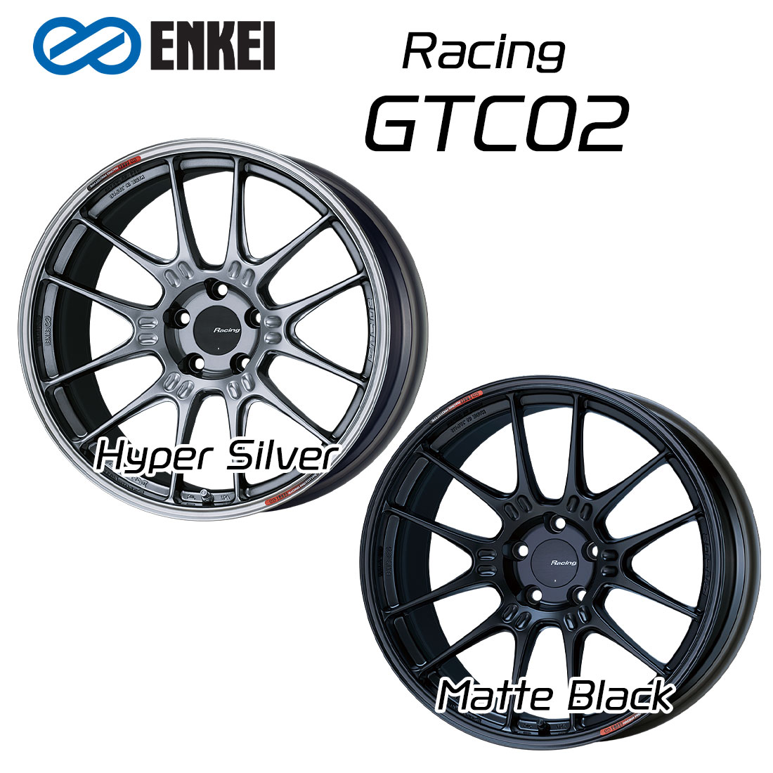 楽天市場】エンケイ ホイール レーシング GTC02 18インチ 7.5J ENKEI