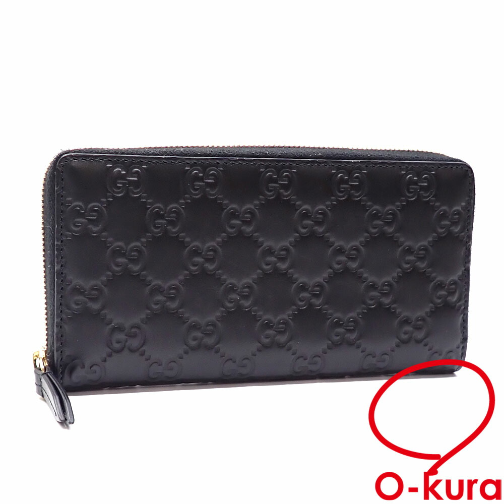 楽天市場】gucci シマ 長財布 ラウンドファスナー ブラック（財布