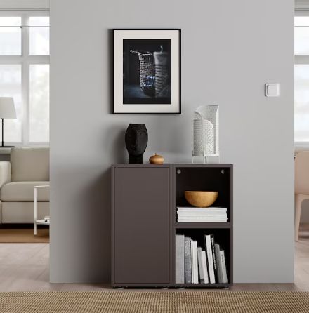 楽天市場】IKEA イケア EKET エーケトキャビネット, ダークグレー
