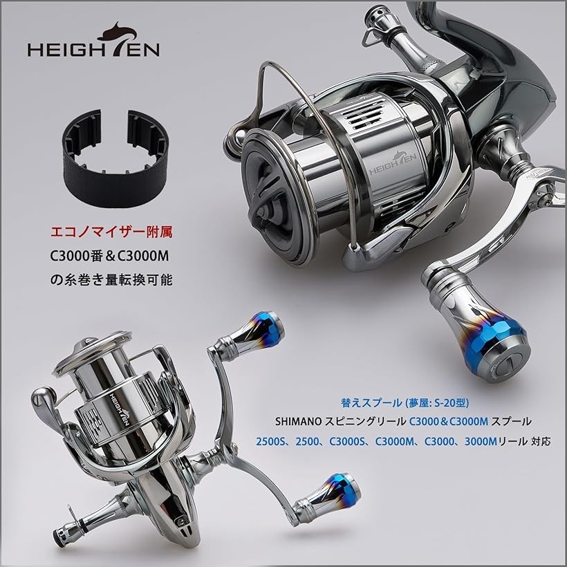 楽天市場】リール スプール 深溝 夢屋S-20型 C3000 替えスプール