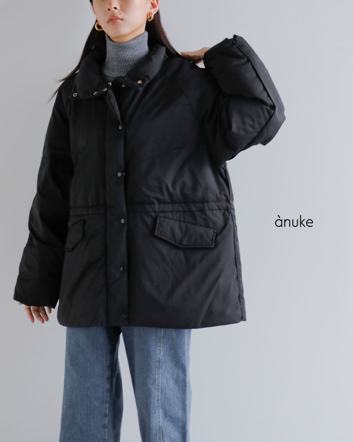 楽天市場】セール【40%OFF】anuke アンヌーク スタンドカラー ミドル丈