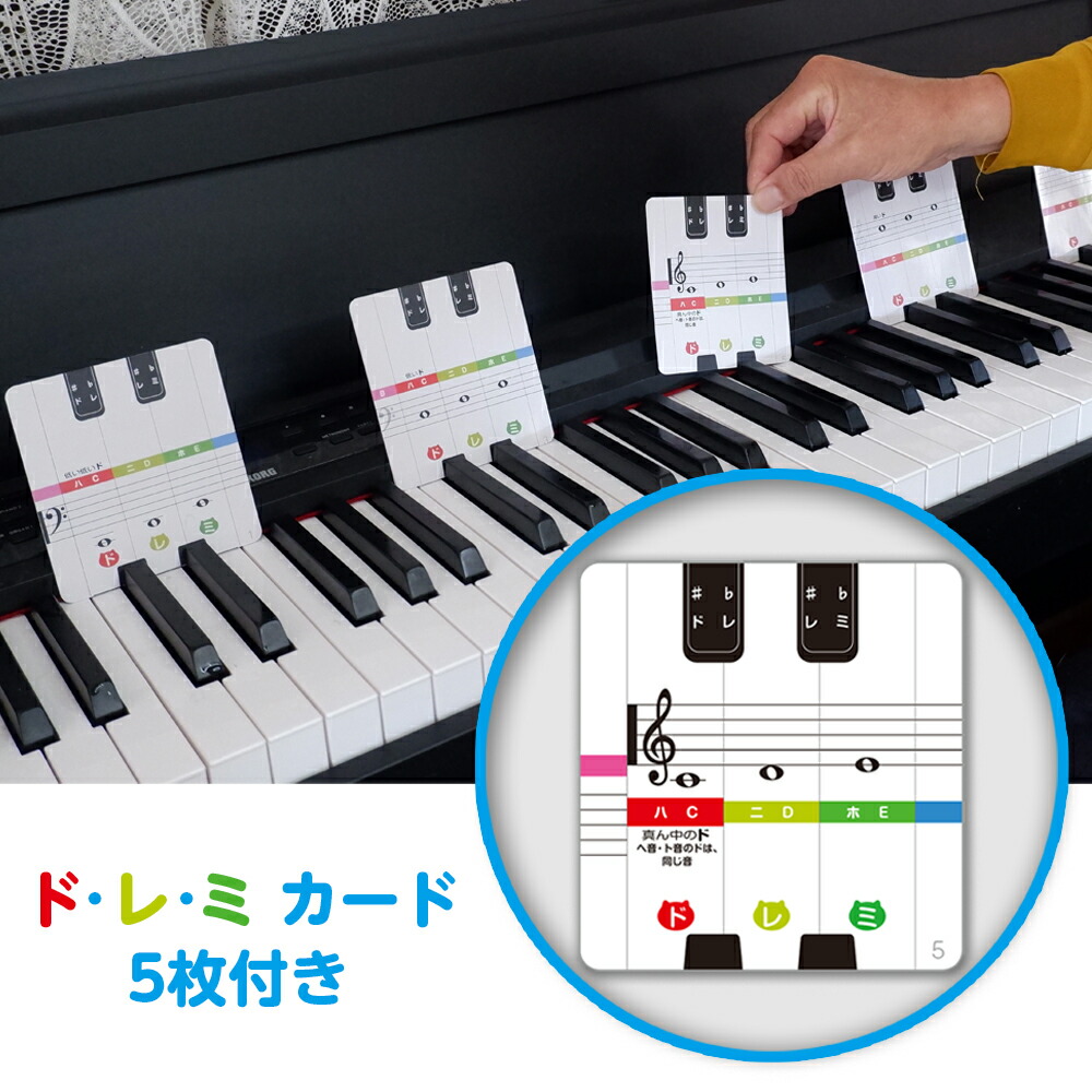 楽天市場】ドレミ鍵盤カード ｜鍵盤と音符をリンクできる鍵盤カード
