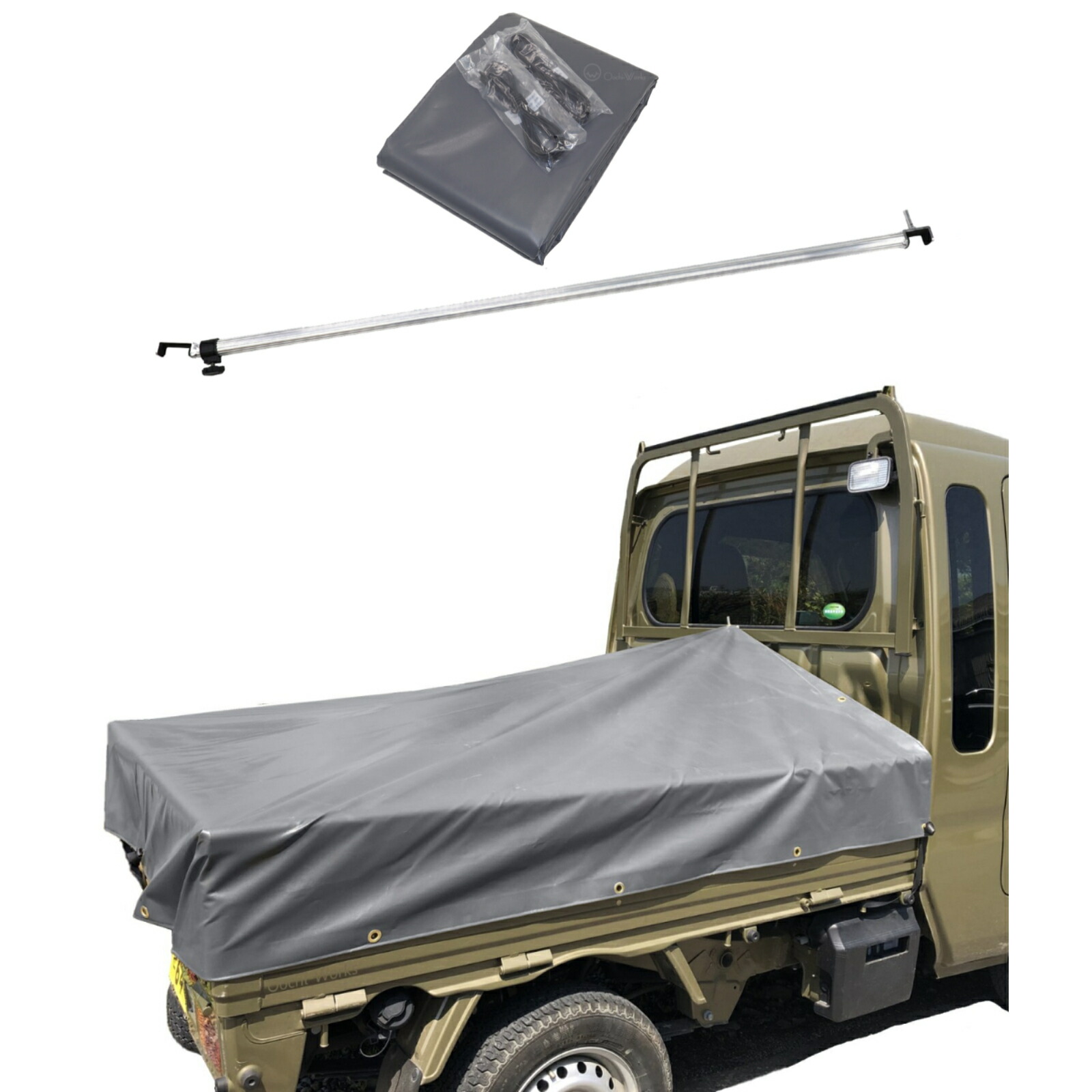 楽天市場】トラックシート ハイゼットジャンボ用シート 伸縮式荷台