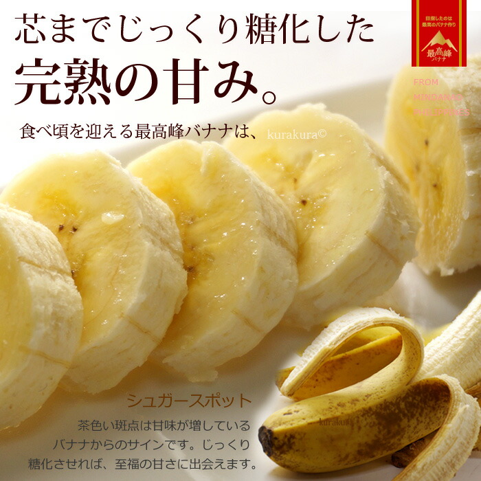 楽天市場】最高峰バナナ (約700g×3袋) フィリピン産 バナナ ばなな