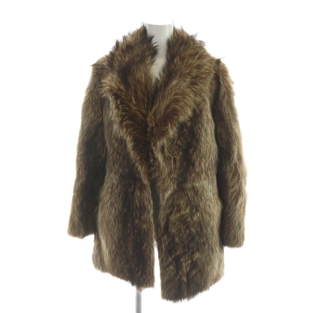 極美品◇ROTINY ロティニー MINK ミンク 本毛皮コート ダークブラウン