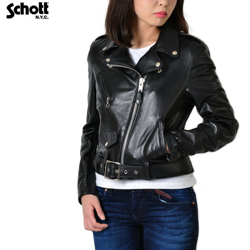 楽天市場】ポイント10倍！Schott ショット 218W WOMENS ラムレザー ONE