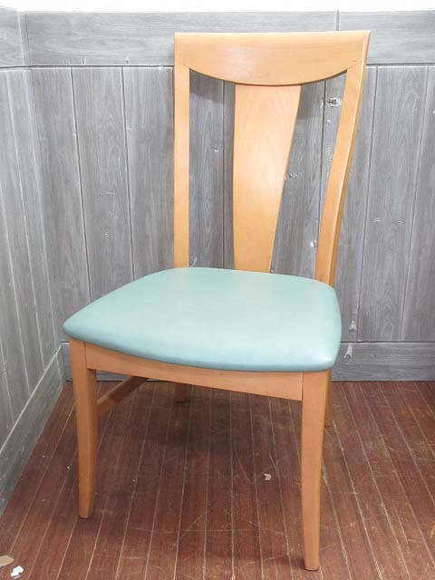 楽天市場】【中古】 カリモク ダイニングチェア ナチュラル グリーン