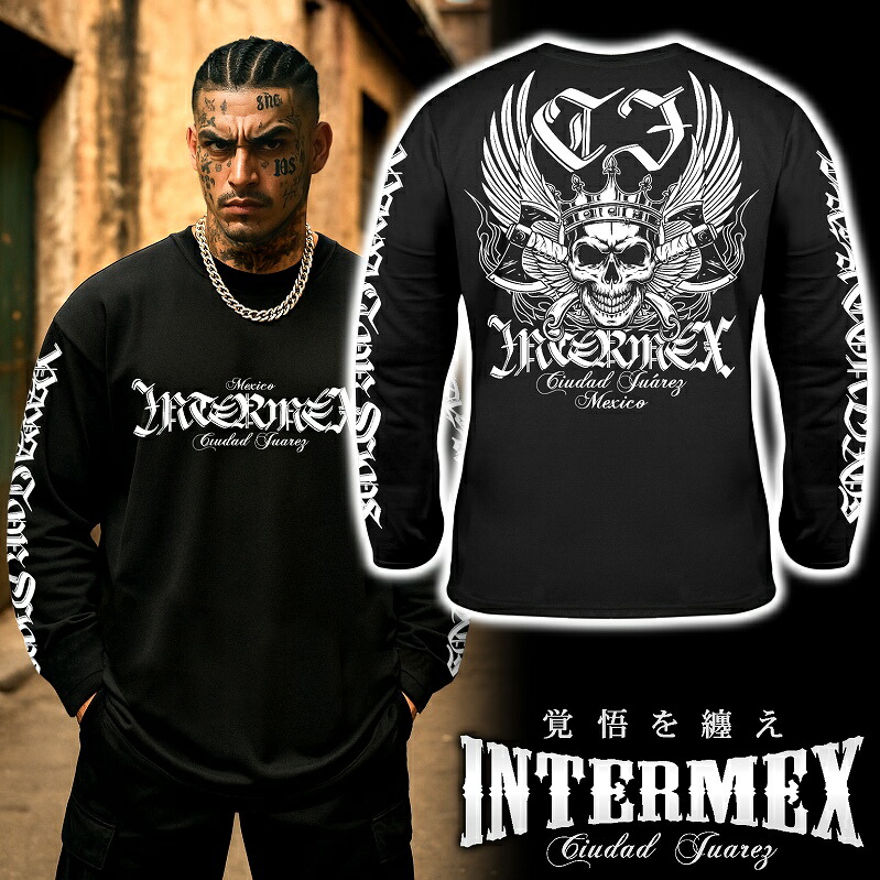 楽天市場】長袖 Tシャツ 服 メンズ ファッション INTERMEX 羽スカル
