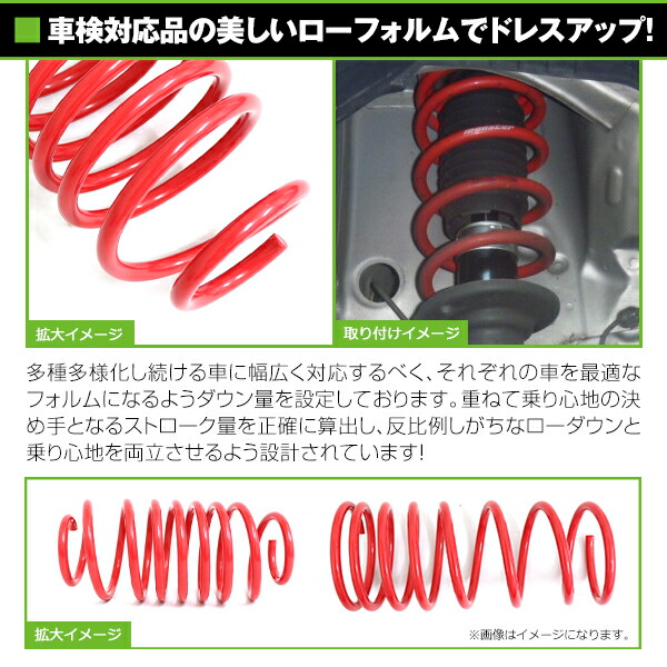 アルト ローダウンサス 一台分 (九種九牌) アルト ローダウンサス 一台