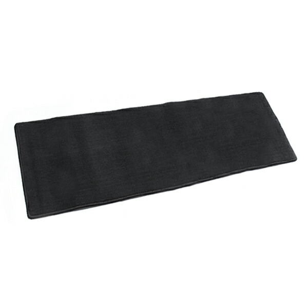 楽天市場】【送料無料】 セカンドマット ブラック 無地 120cm×40cm 黒