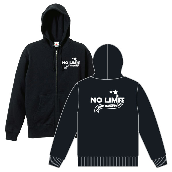 楽天市場】バスケ ジップアップパーカー「NO LIMIT」( XS-4XL